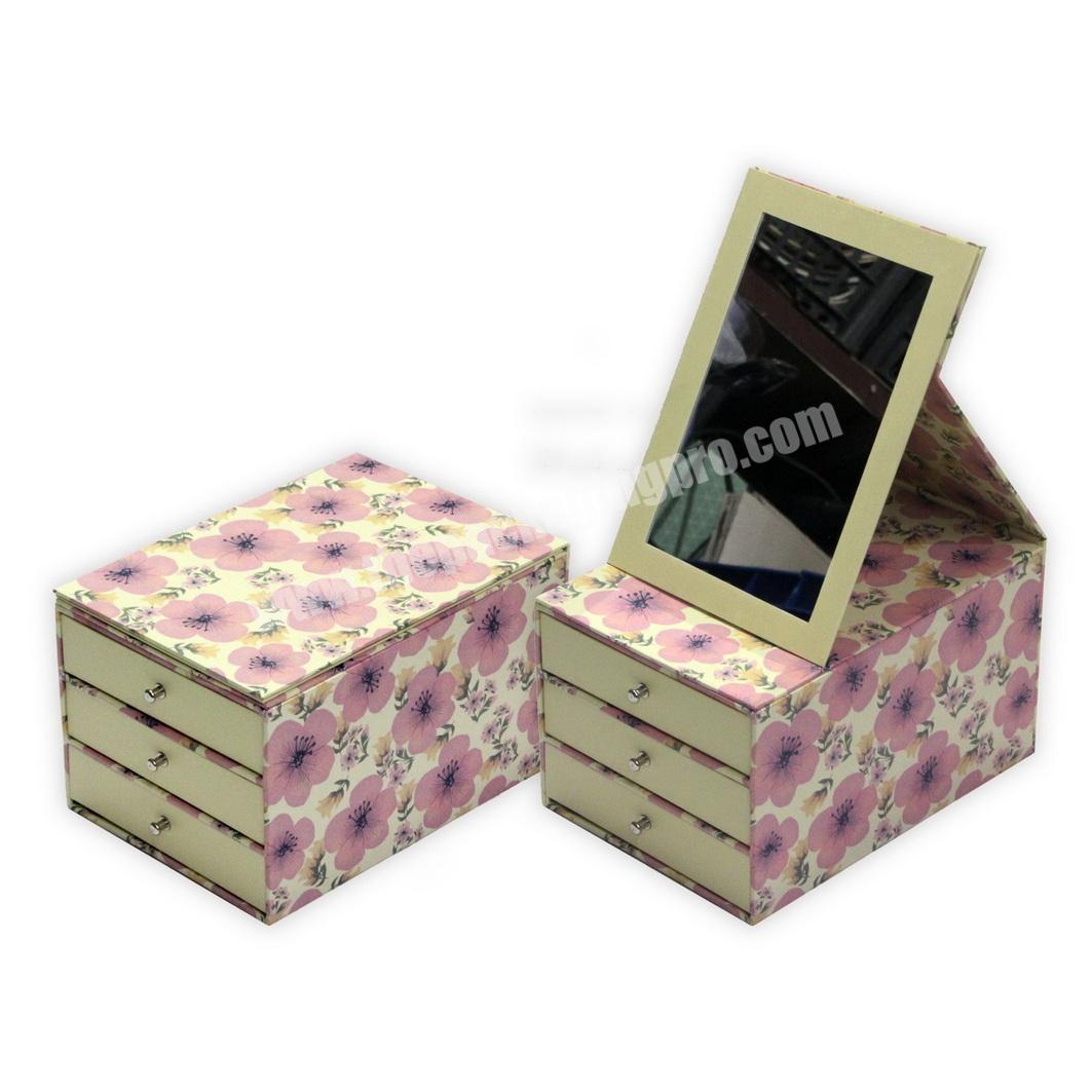 luxury custom printing fancy Cardboard Jewellery packing box