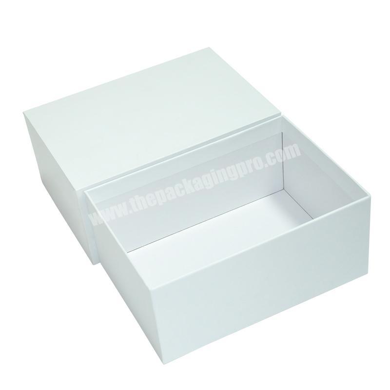 Luxury Custom Printing Square White Cardboard Packaging Gift Box with Lids