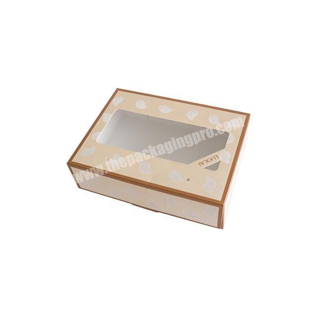 Luxury custom PVC transparent carton packaging gift box