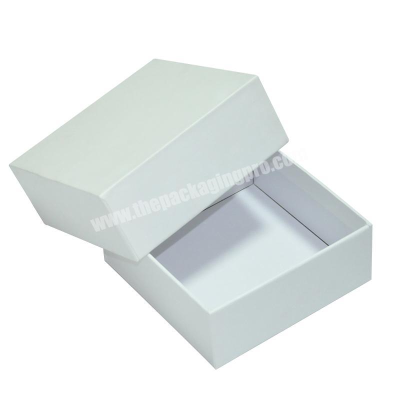 Luxury Custom Rigid Cardboard Paper Packing Shipping Electronic Product Packaging Square White Gift  Box