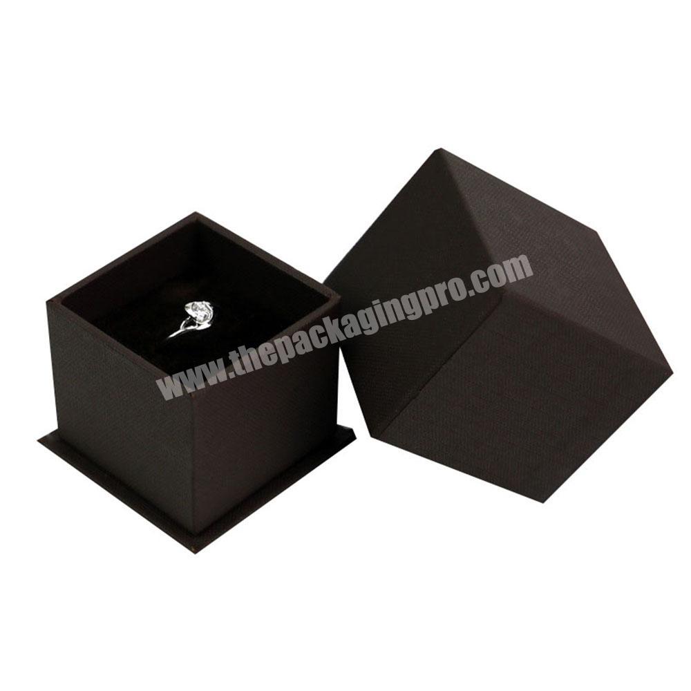 Luxury Custom Ring Earring Paper Cardboard Package Boxes With InsertsLid