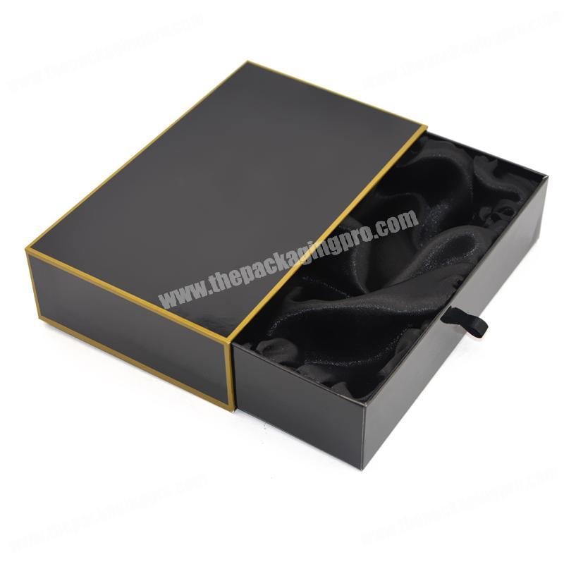 Luxury Custom Silk Colth Inside Dark Gray Colored Pretty Scarf Packaging Gift Boxes