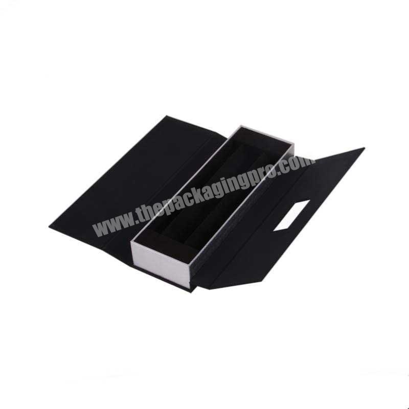 Luxury custom size rigid cardboard magnetic foldable folding packaging box
