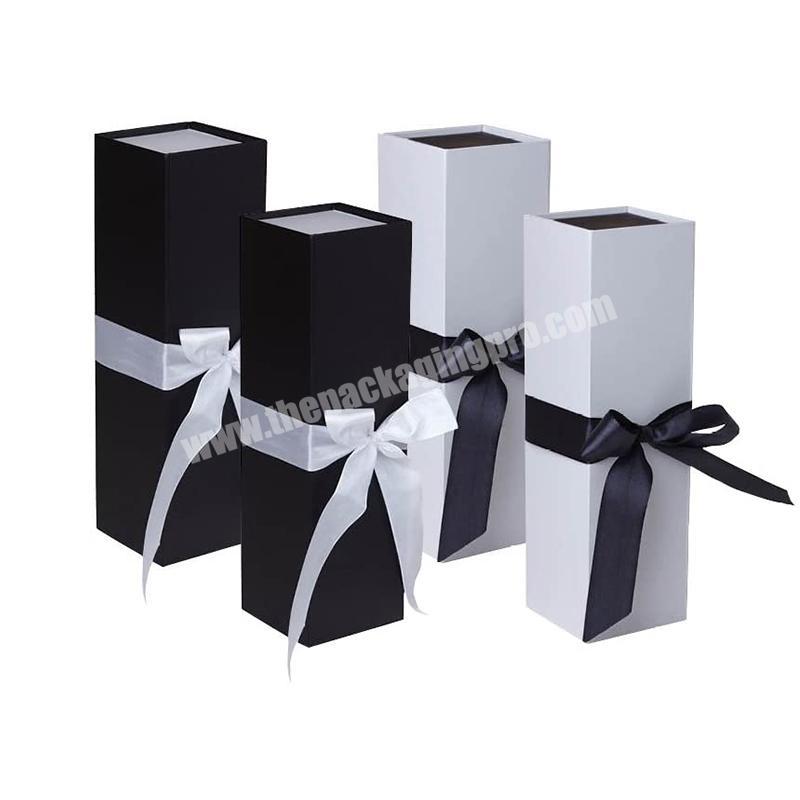 Luxury custom square cardboard gift box with lids Matt Lamination white cardboard boxes packaging