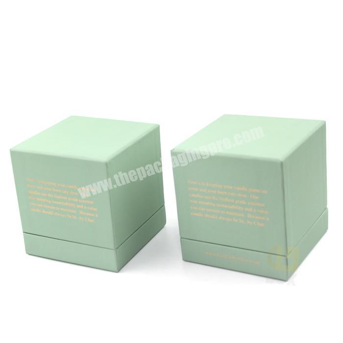 luxury custom tea light cardboard custom white paper candle packaging box