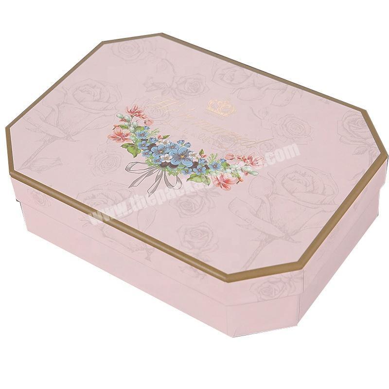 luxury custom wedding gift octagon cardboard box