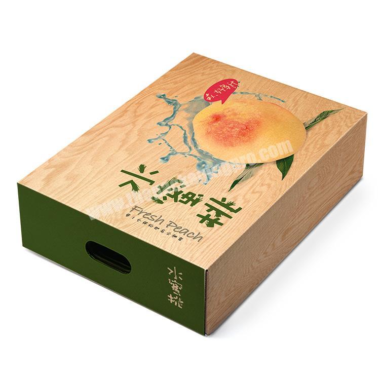 Luxury customized design corrugated cardboard fruit box packaging box
