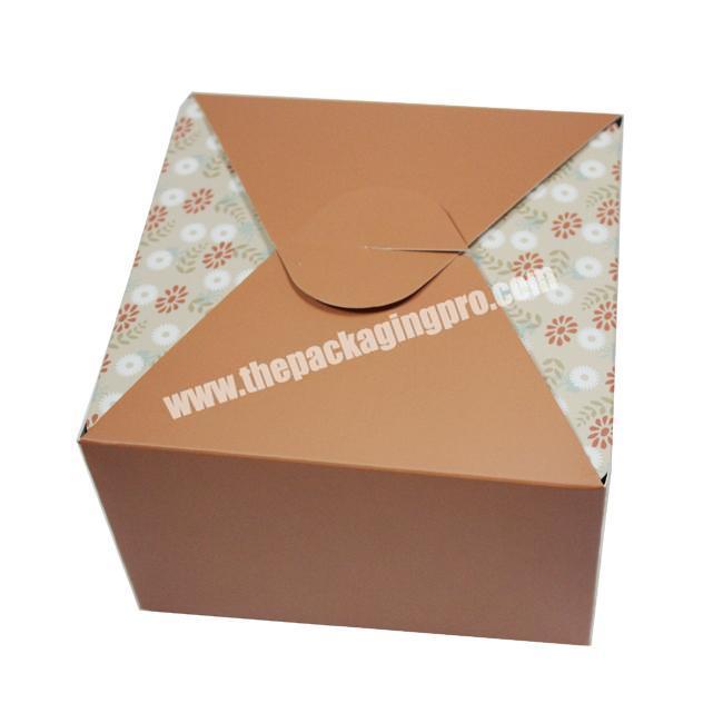 Luxury Customized Packaging Paper Box Cup Cake Kraft Chocolate Box Cake Boxes