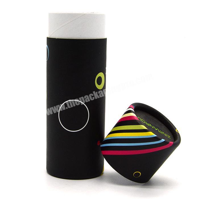 luxury cylinder box packaging rolled edge paper can tube round paper box for gift