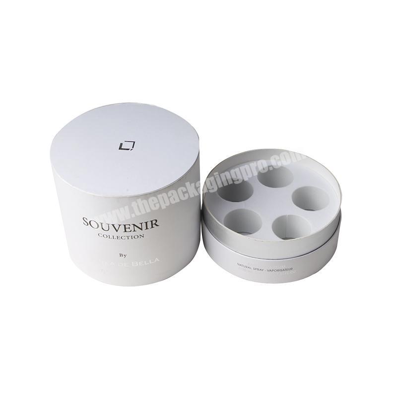 Luxury Cylinder Cardboard Gift box Cosmetic Round Paper Tube Box