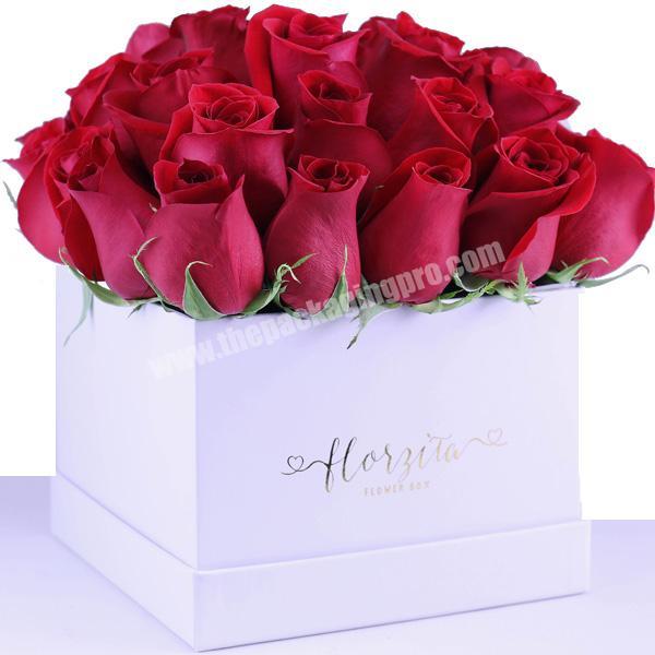 luxury decorative square flower box  for wedding