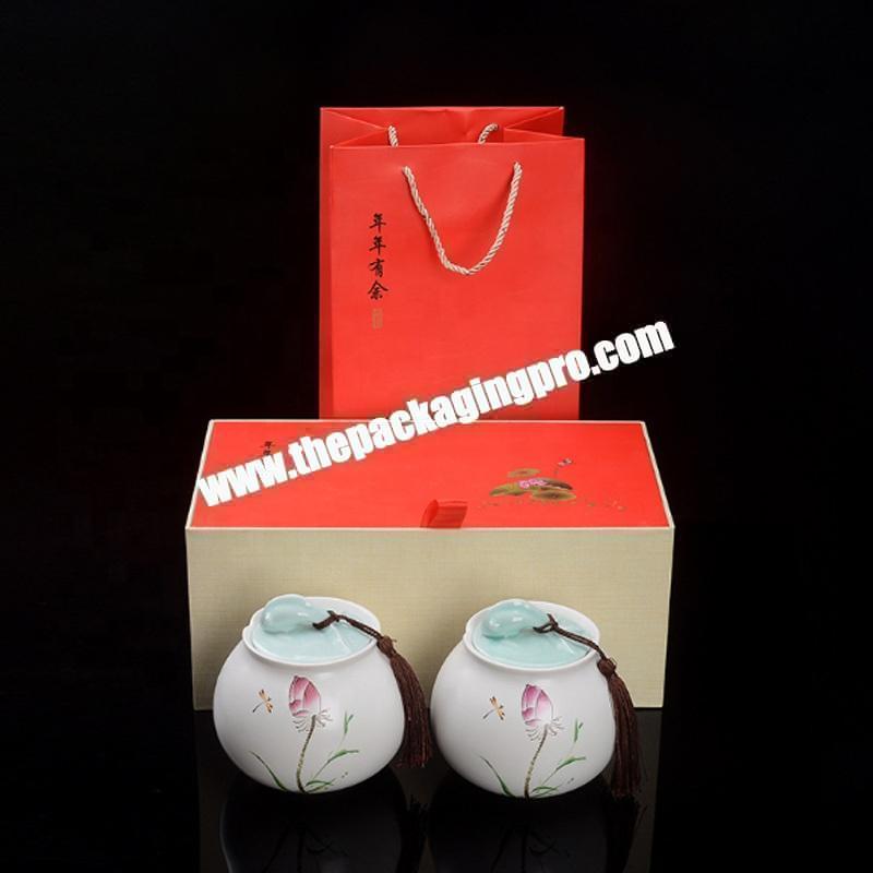 luxury display rigid presentation paper gift box for tea bags