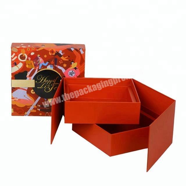 luxury double layer design candy boxes packaging