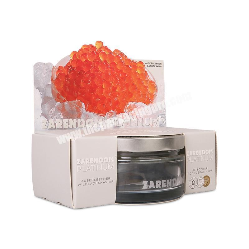 Luxury Double Printing Customized Die Cut Jam Honey Canning Jar Cardboard Display Paper Cardboard Box