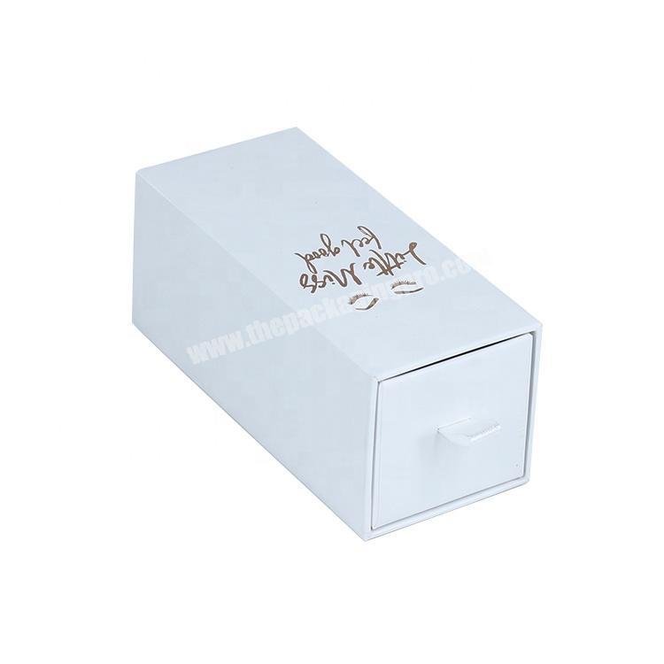 luxury drawer gift box with hot stamping logo