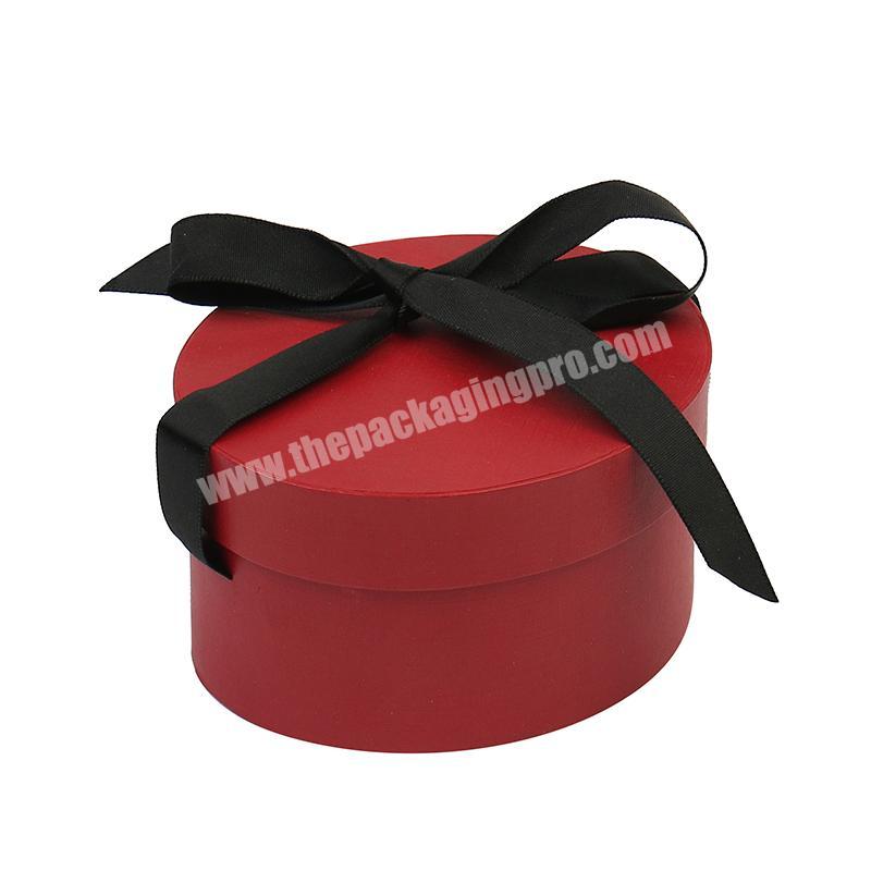 Luxury Elegant Round Paper Supplies Unique Custom Tart Packaging Cylinder Gift Candle Box With Ribbon
