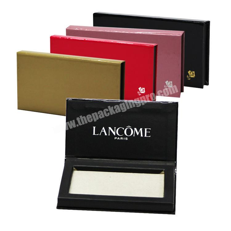 luxury empty compact powder box with mirror paper box packaging custom paper boxes
