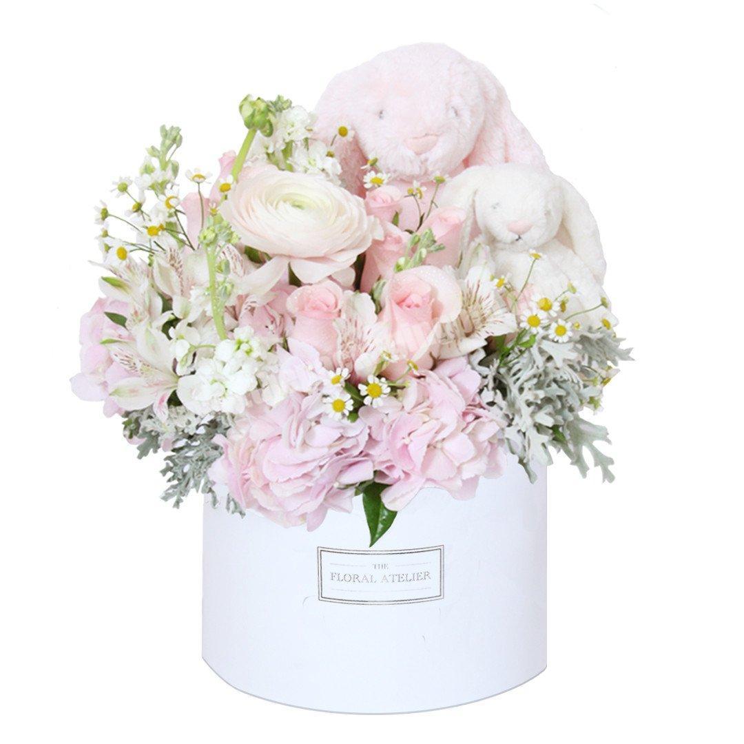 luxury empty gift rose round flower box