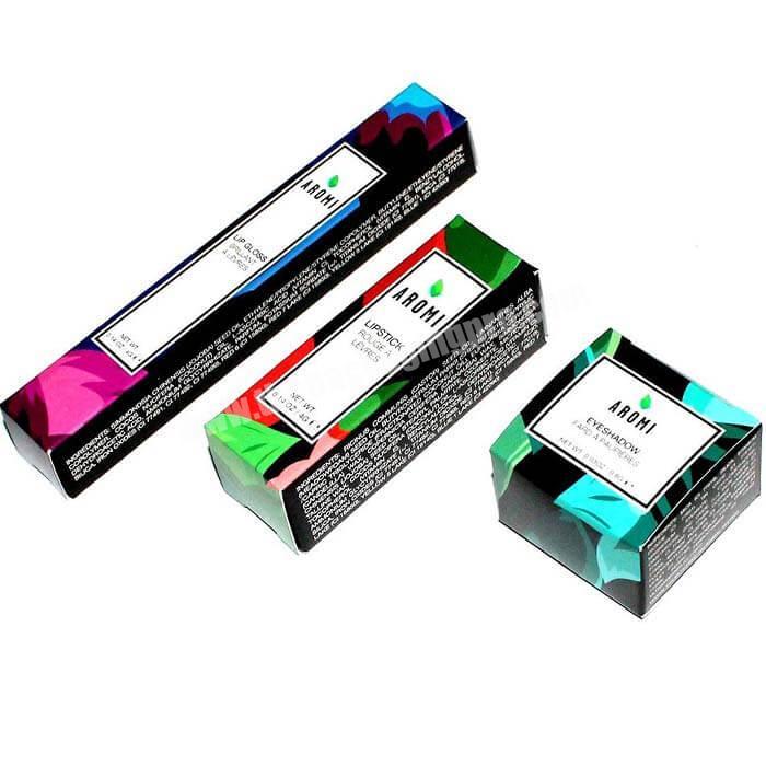 Luxury empty recycled custom paper cardboard lipstick packaging lip gloss box