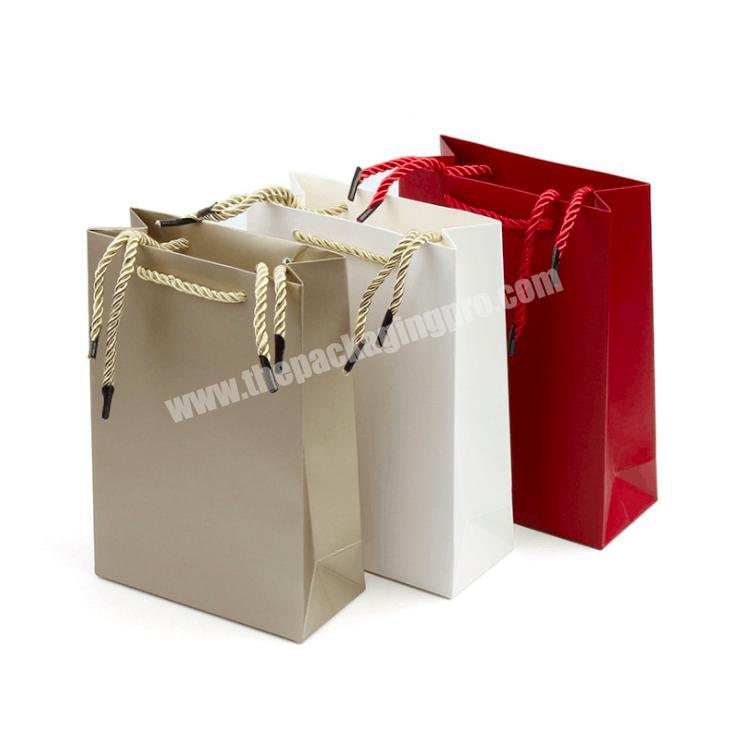 Luxury factory price plain printed large paper bags with custom logo