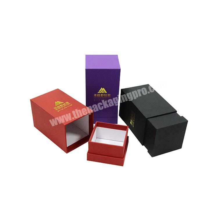 luxury fancy paper made gift box with custom hot foil logo