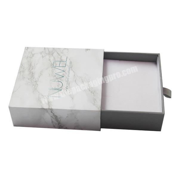 Luxury Fashion Marble Look Drawer Gift Packaging Paper Box