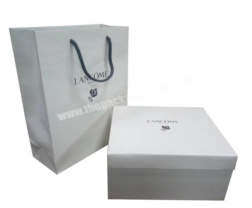 Luxury Foldable Cosmetics Packaging Gift Box with Paper Bag