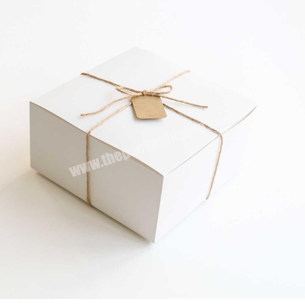 Luxury Foldable White Gift Box For Mug Candy Cake