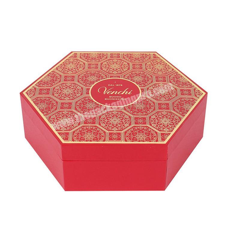 luxury food grade sexangular creative packaging baklava boxes
