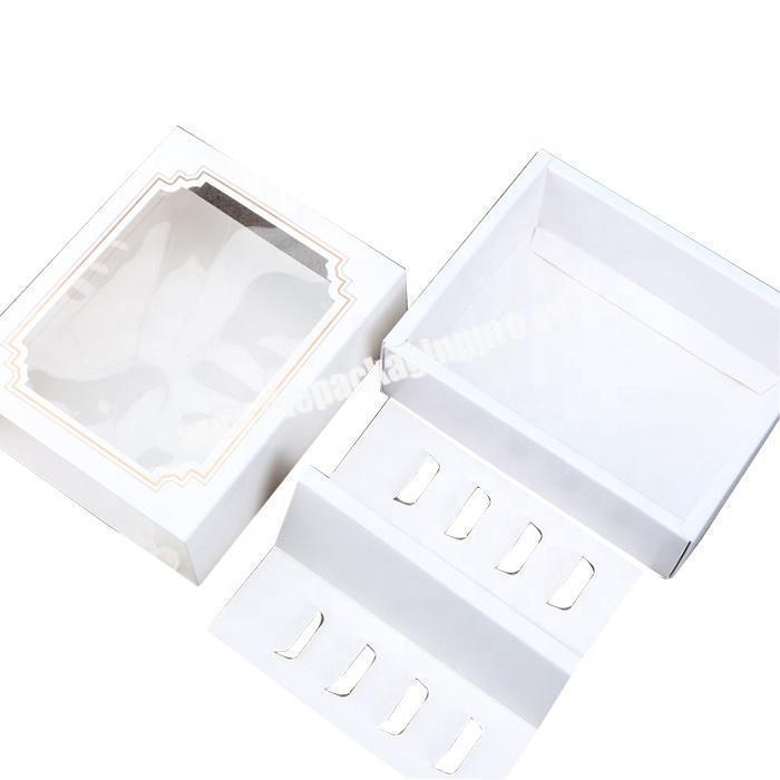 Luxury food grade wholesale paper packaging box for macaron