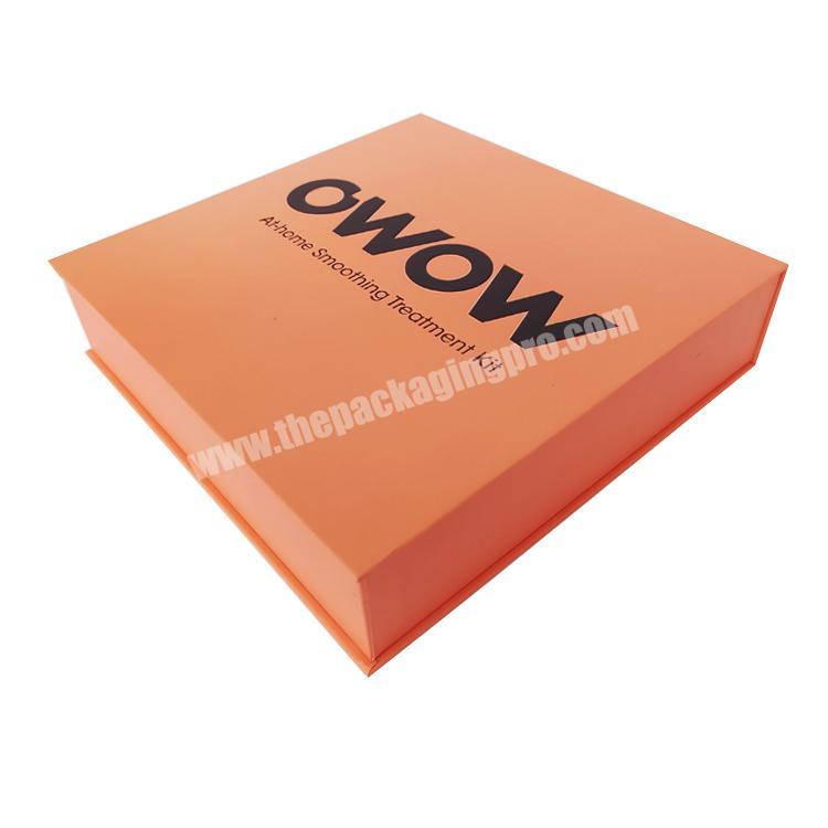 Luxury free design logo color Clamshell Kraft Paper Boxes