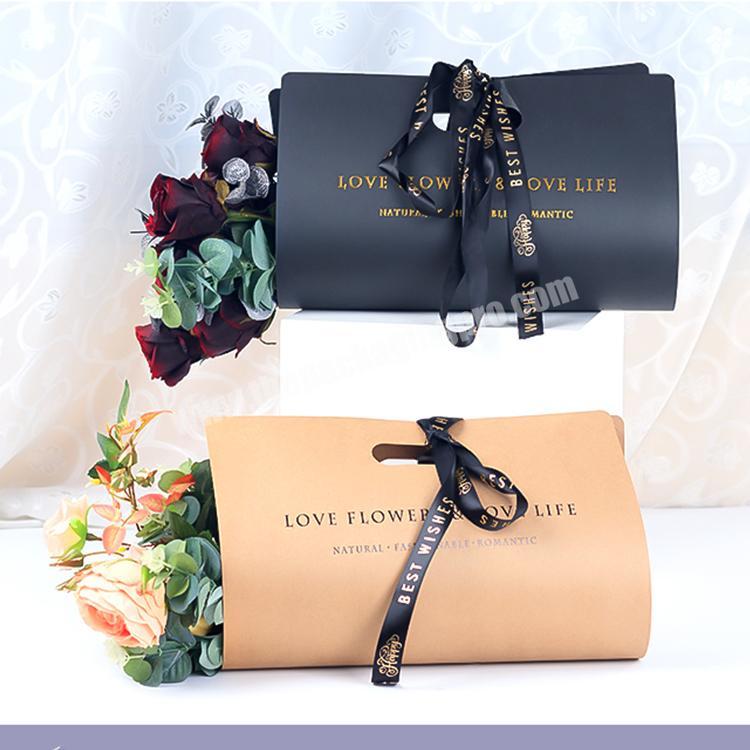 luxury fresh flower packaging bags paper gift packaging