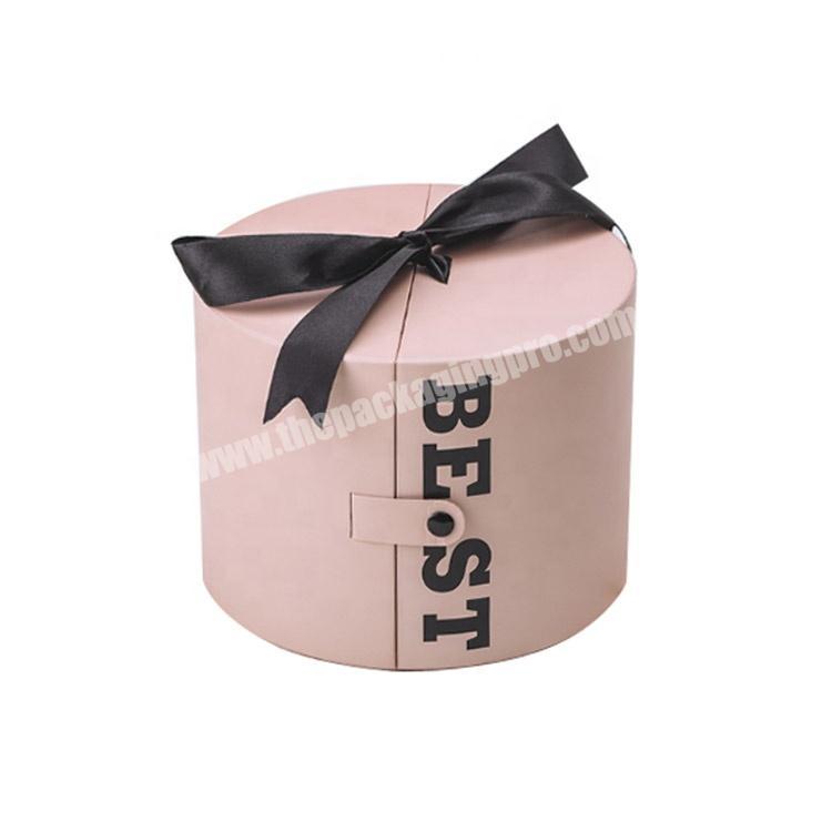 Luxury Gift Box, New Design with Button and Ribbon, Open-up Paper Packaging Box For FlowerPresents