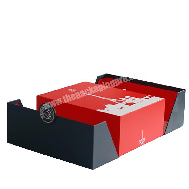 Luxury gift packing box with double door opening packaging for clothing