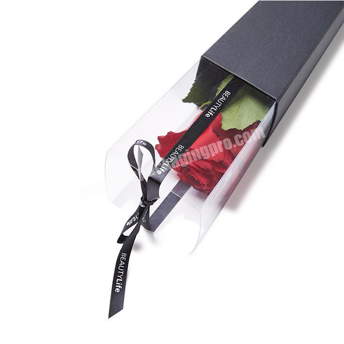 Luxury Gift Paper Custom Single Packaging Rose Flower Box