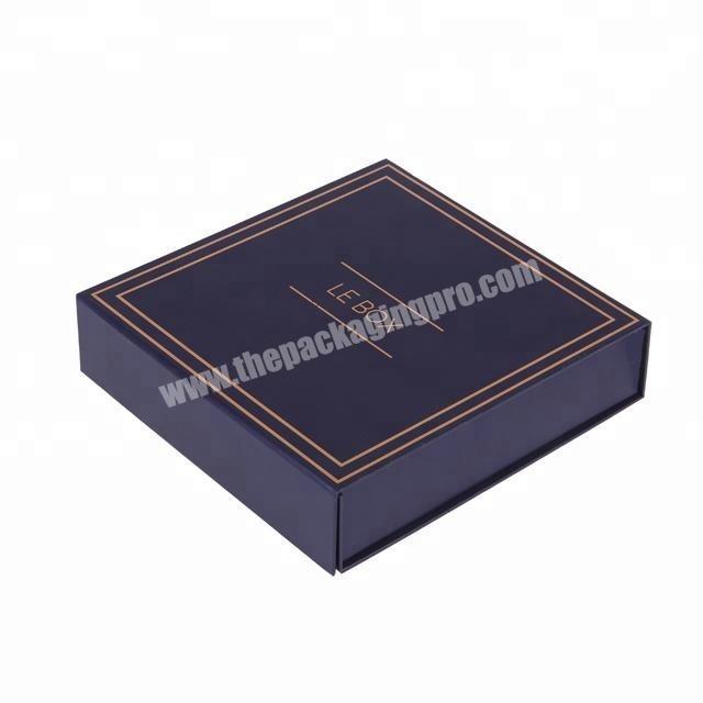 luxury gilding fancy rigid cardboard folding gift box magnetic