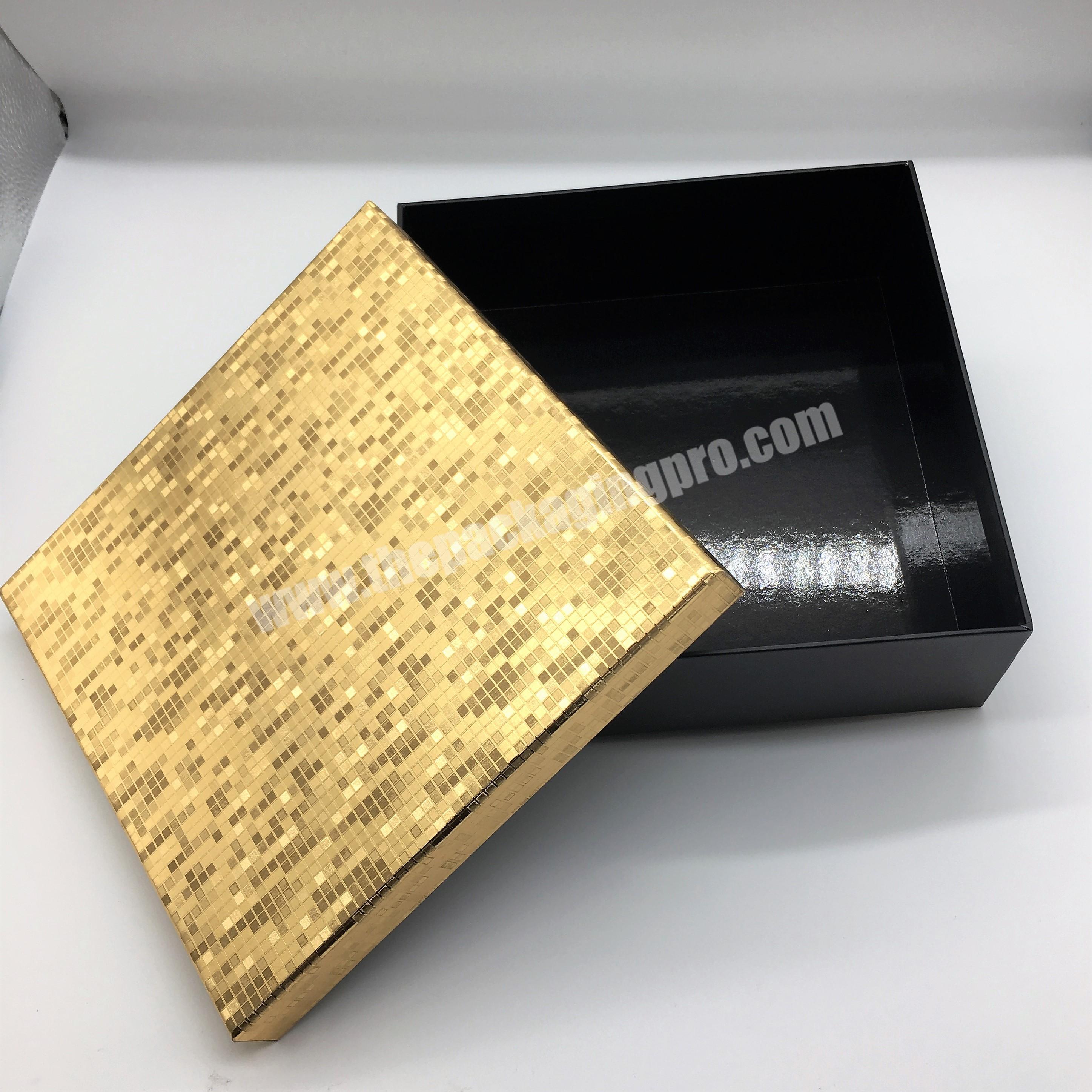 luxury gold box cardboard packaging for gift packaging