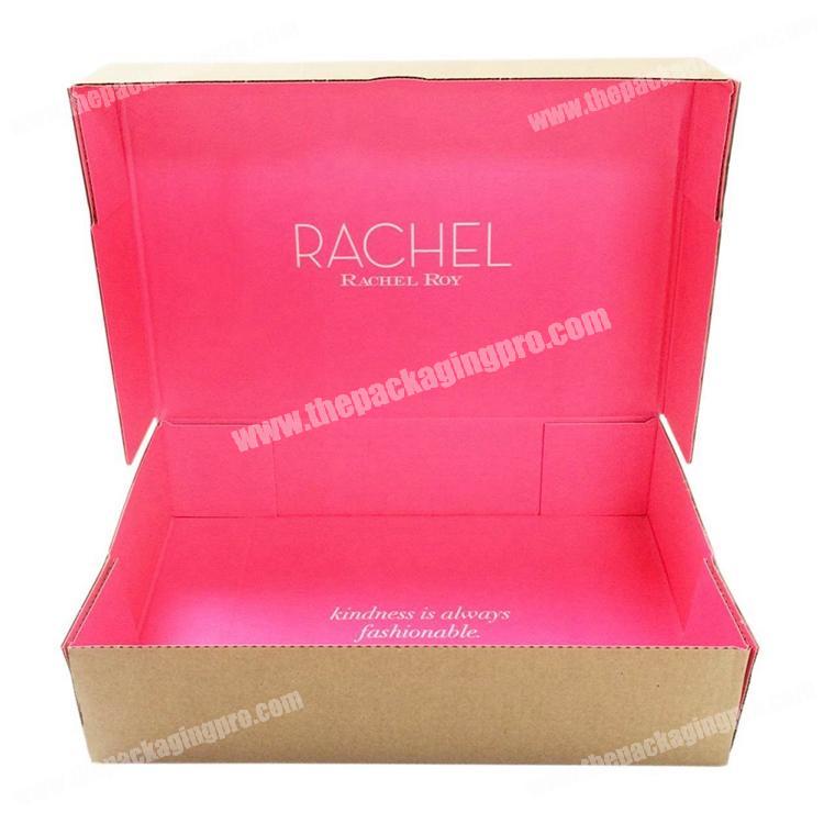 Luxury Gold Fold Stamped Glossy Corrugated Shipping Gift boxes Degradable Fluted Paper Fashion Subscription Boxes