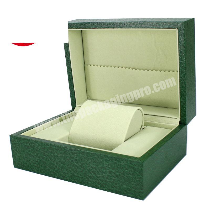 Luxury Green Custom Watch Box Wood Watch packing Gift Box