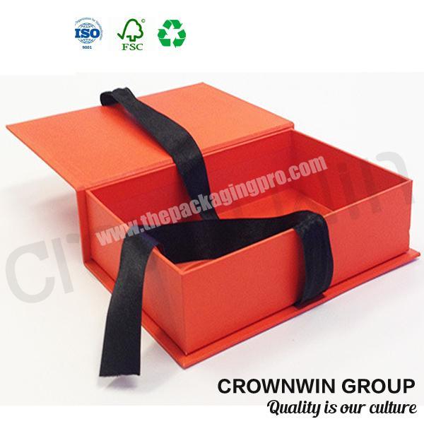 Luxury Handmade Gift Box With Ribbon For Baby CrownWin Packaging