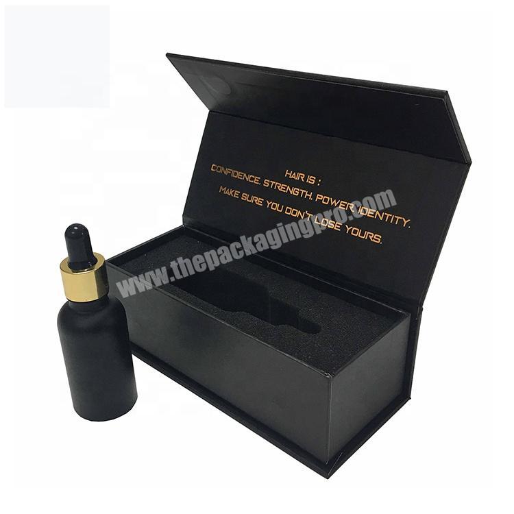 Luxury high quality CBD essential oil magnetic folding paper storage box gift box