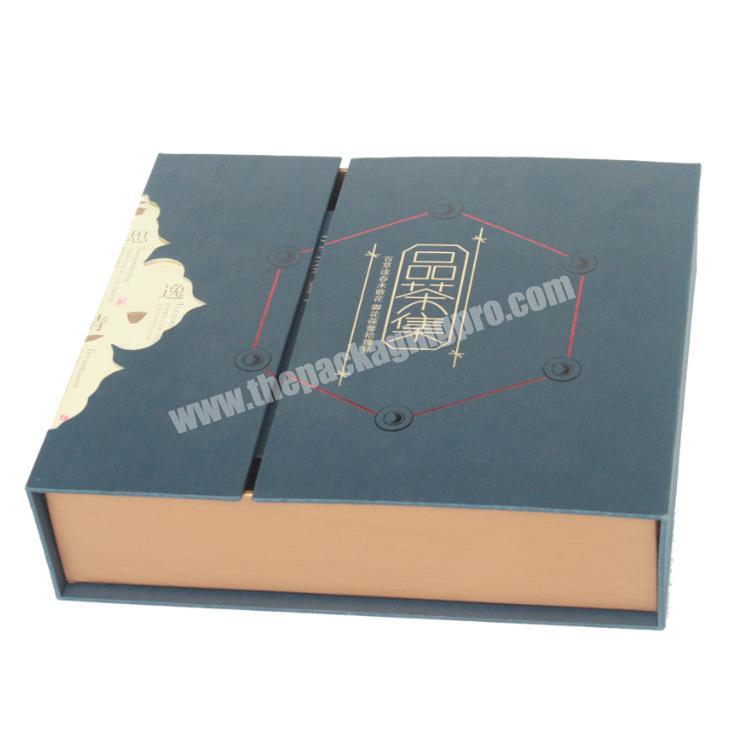 Luxury high quality paperboard empty wine gift box packaging custom