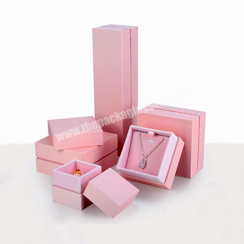 Luxury high quality  printed logo cardboard jewelry gift box