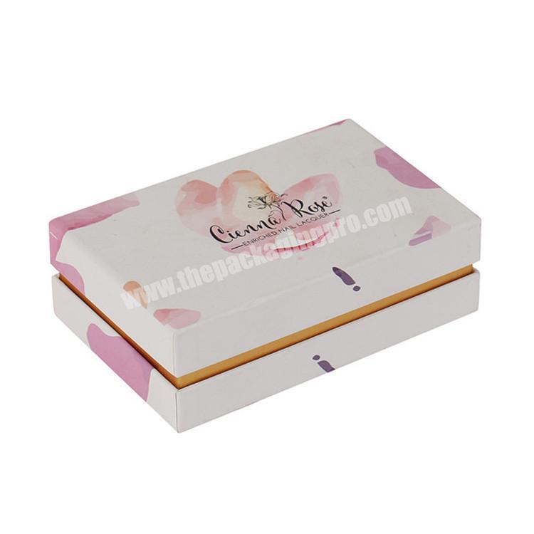 luxury hot stamp gift packaging custom nail polish box