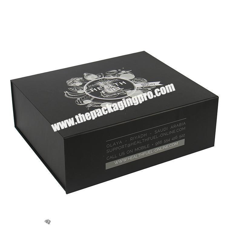 luxury large folding magnet box packaging for clothing