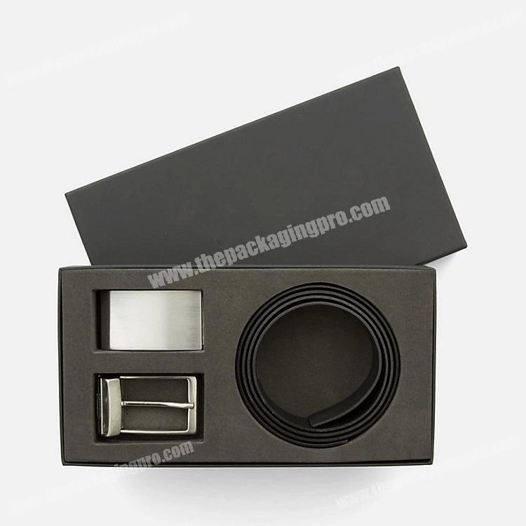 Luxury Lid and Bottom Bespoke Brand Products Packaging Paper EVA insert Belt and Accessories Packaging Gift Box