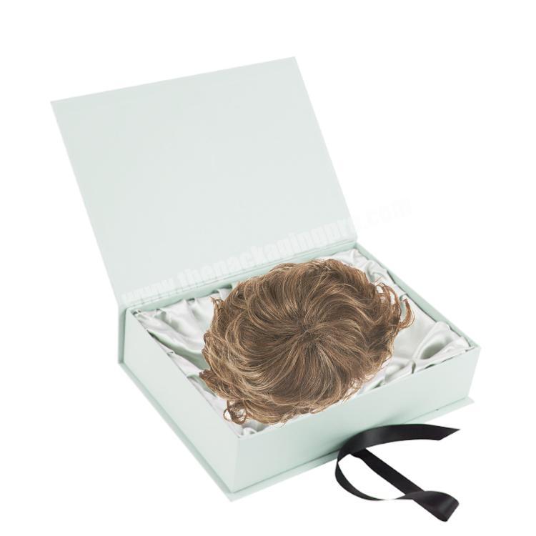 Luxury Magnetic Closure Gift Dimensions Custom Hair Extension Box Weave Packaging