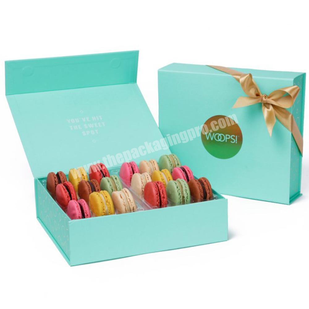 Luxury Magnetic Closure Sweet Candy Chocolate Macaroon Cookie Gift Box for Wedding