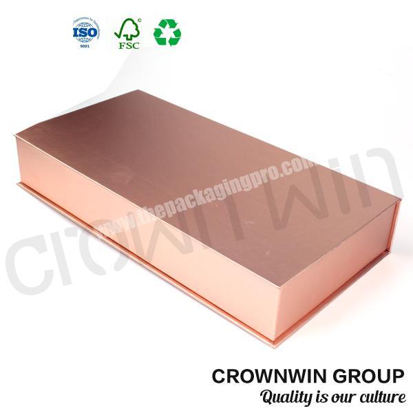 Luxury Magnetic Custom Hard Rose Gold Paper Box