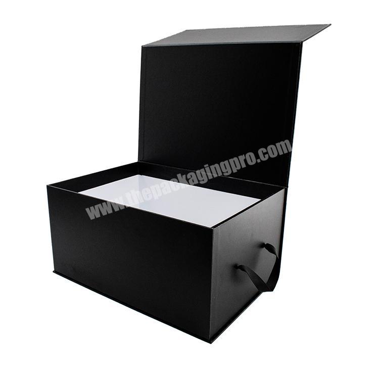 luxury magnetic rigid cardboard paper black helmet packaging box